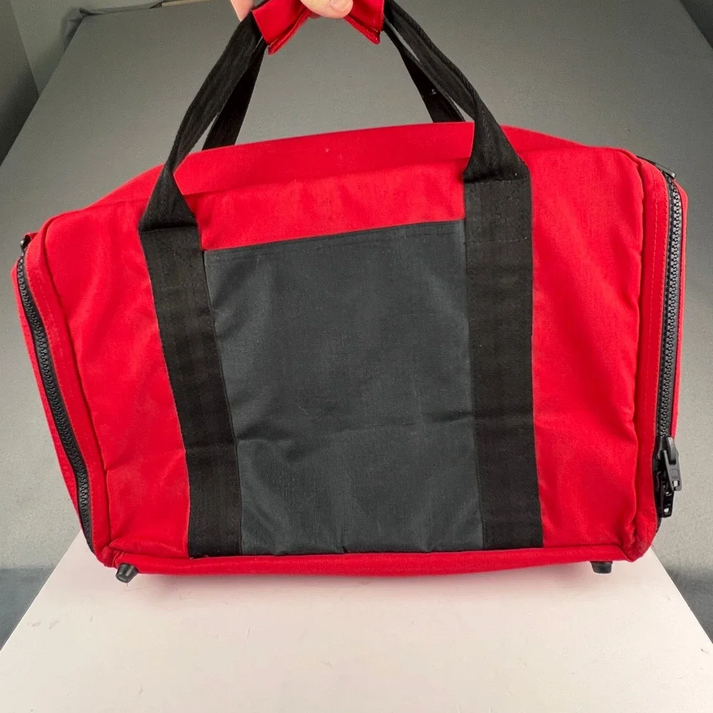 Wenoka Dive-Pac Scuba Gear Bag OS Red Black Vintage Canvas Travel Duffle